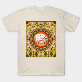 Pichwai lotus Folk art T-Shirt